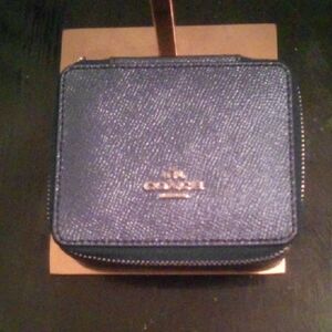 Coach Metallic Blue 💙 Jewelry Box